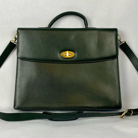 Coach Handbags - Vintage Coach Madison Drake Green Briefcase